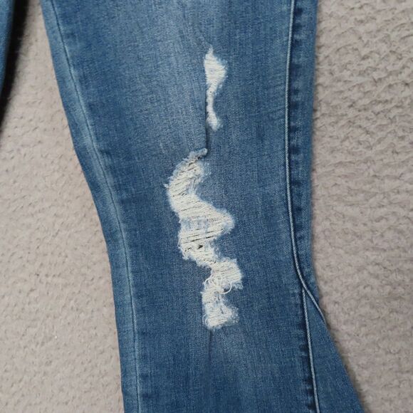 Show Me Your MuMu Berkeley Bells Jeans 28 Super Flare Bell Bottoms Distressed - Picture 3 of 13